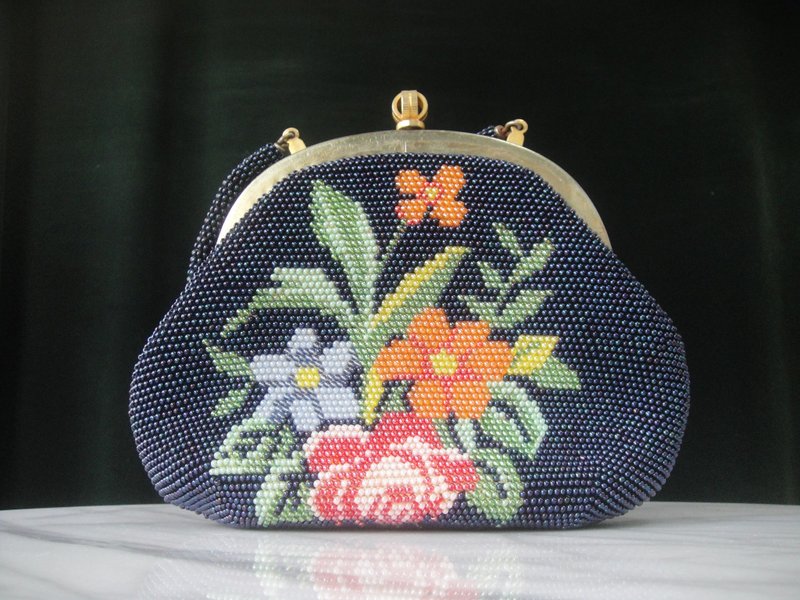 輝煌年代 OLD ERA _早期二手台灣製手工製貴夫人珠珠包 - 手袋/手提包 - 其他材質 