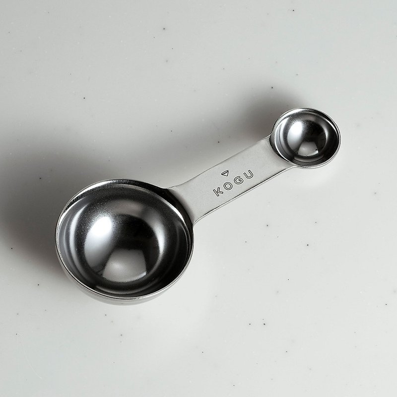 18-8 Stainless Steel double-head metering coffee bean spoon/measuring spoon made by KOGU, Japan - Coffee Pots & Accessories - Stainless Steel Silver