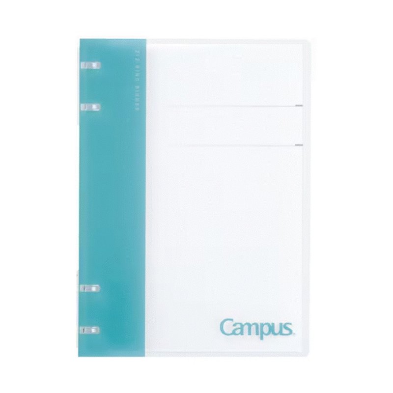 KOKUYO Campus 2x2 Thin 4-hole Binder A5 - Aqua Blue - Folders & Binders - Plastic Blue