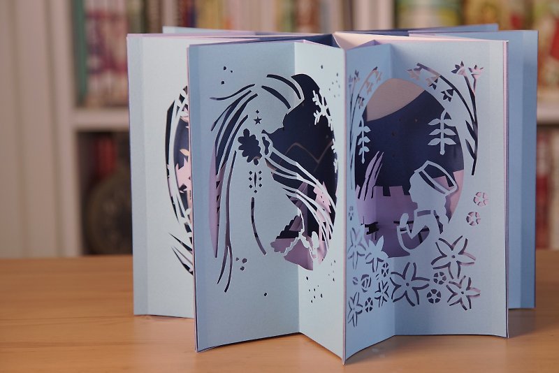 Online course Nordic fairy tale paper sculpture pop-up book exclusive material package - งานไม้/ไม้ไผ่/ตัดกระดาษ - กระดาษ หลากหลายสี