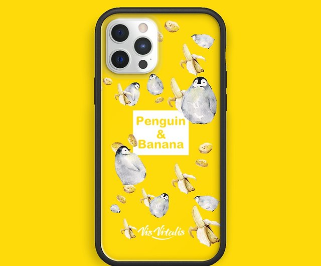 Banana Penguin Phone Case/Rhino Shield Custom/iPhone - Shop vis-vitalis  Phone Cases - Pinkoi