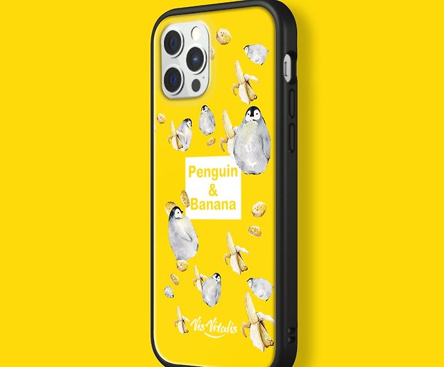 Banana Penguin Phone Case/Rhino Shield Custom/iPhone - Shop vis-vitalis  Phone Cases - Pinkoi