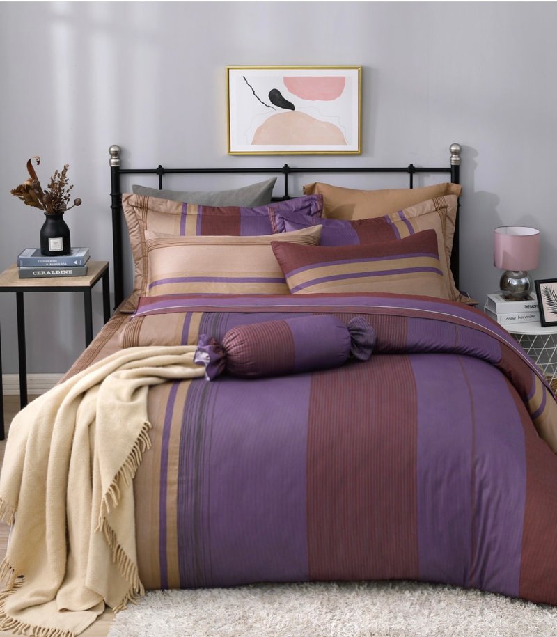 【R892】100% Cotton Combed 40s, Duvet Cover - Bedding - Cotton & Hemp Purple