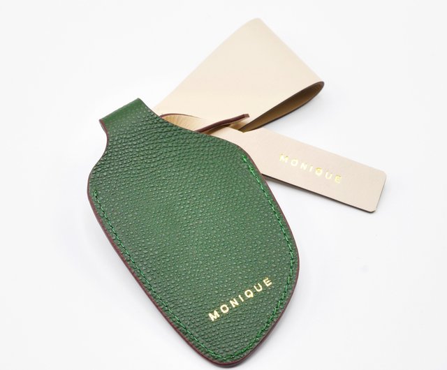 Smythson Leather Panama Luggage Tag