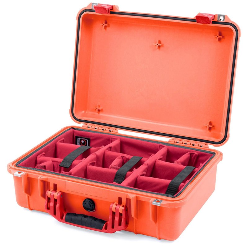 Padded divider set to fit Pelican 1500 - Camera Bags & Camera Cases - Waterproof Material Red