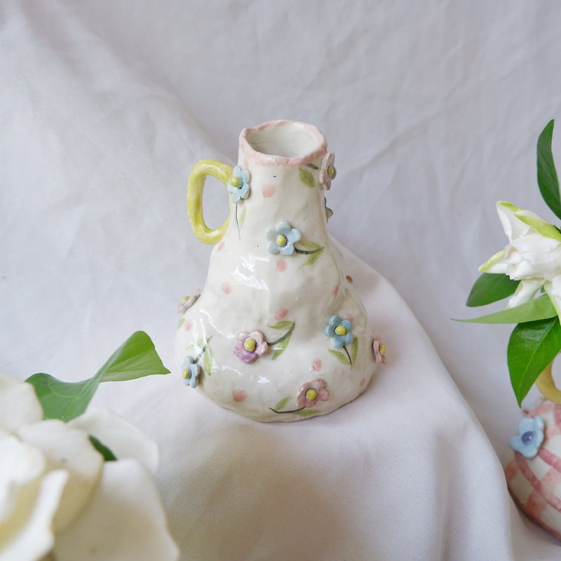 手作りのミニ花瓶3 |小さな花|セラミック手作り