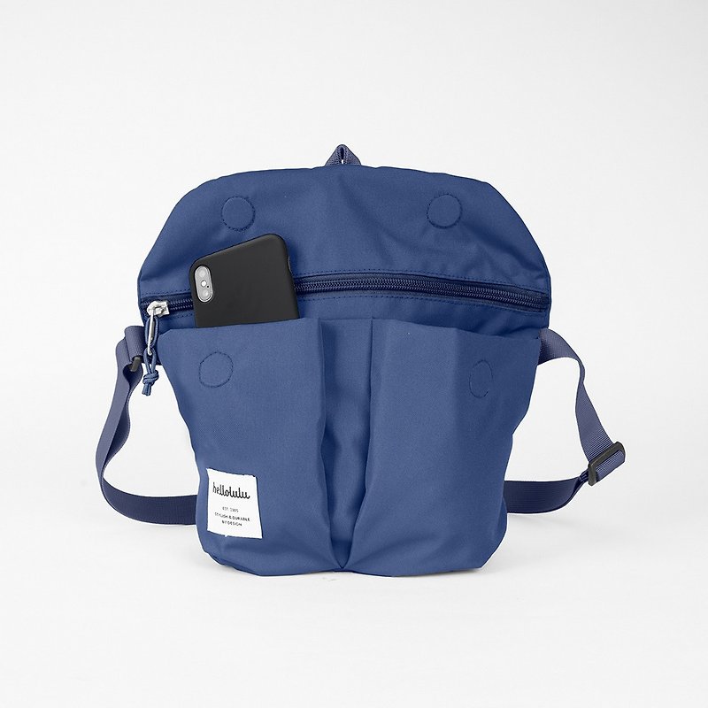 hellolulu Mini KASEN Backpack-Smoky Blue - Messenger Bags & Sling Bags - Polyester Blue