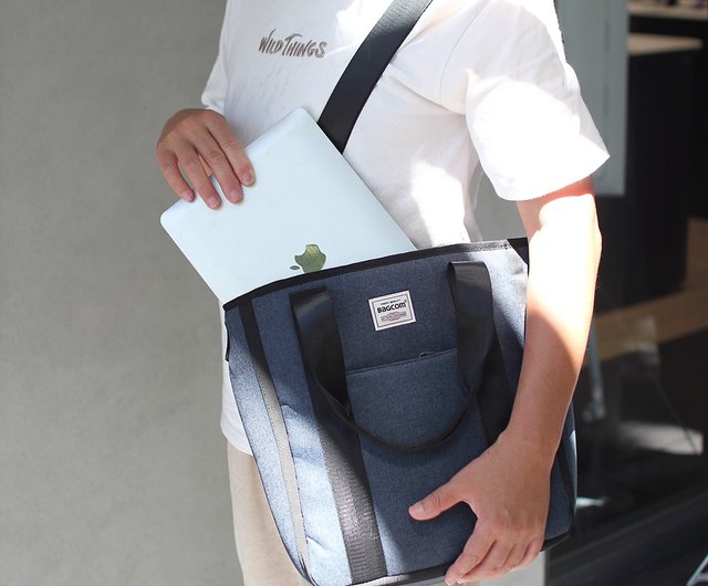 リネンショルダーマルチバッグバッグ -リネンブラック - ショップ