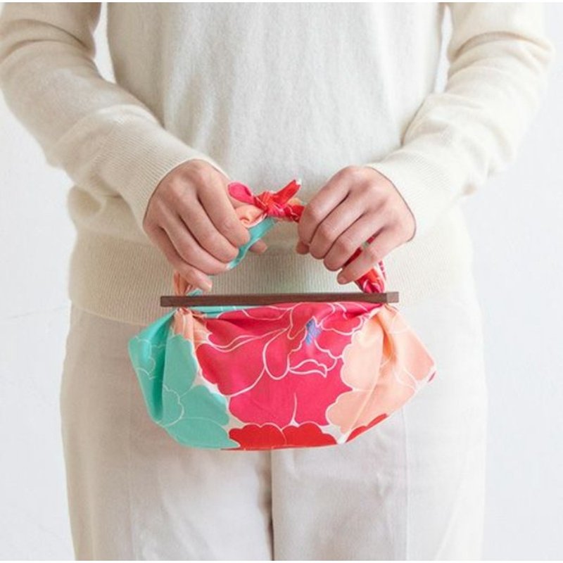 京都風呂敷包巾配件-原木包巾夾-小(深棕/淺棕) - 其他 - 其他材質 