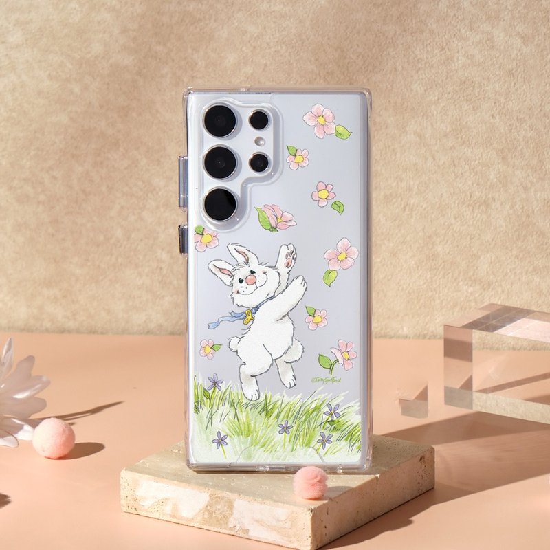 Suzy's Zoo Lulla Floral Dance Anti-fall Transparent SAMSUNG Phone Case - เคส/ซองมือถือ - พลาสติก สีใส