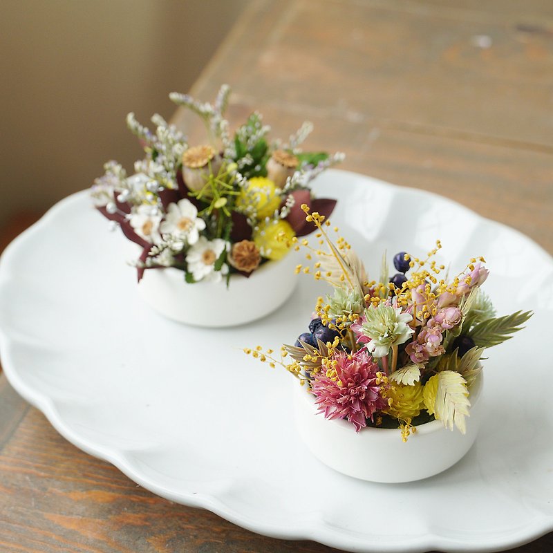 Foreign fruit mini flower cup / one bite pie - ช่อดอกไม้แห้ง - พืช/ดอกไม้ 