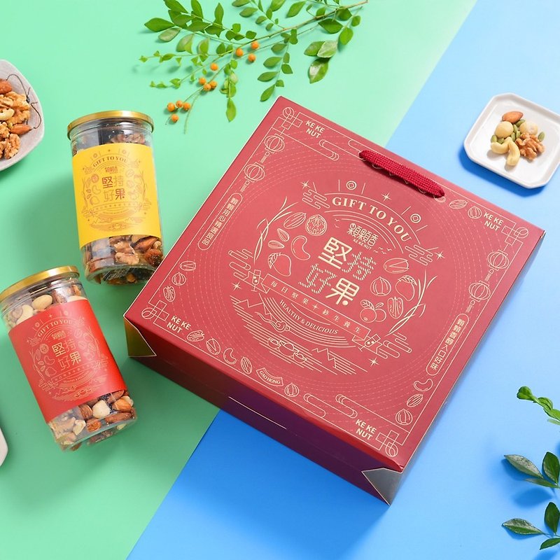 [Mother's Day Gift Box] Stick to Good Fruits-Six Color Comprehensive Dried Fruits + Natural Pistachios - ถั่ว - อาหารสด 