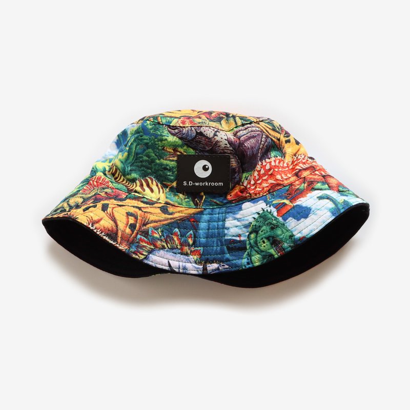 Dinosaur World Double-sided Fisherman Hat - Hats & Caps - Cotton & Hemp Multicolor