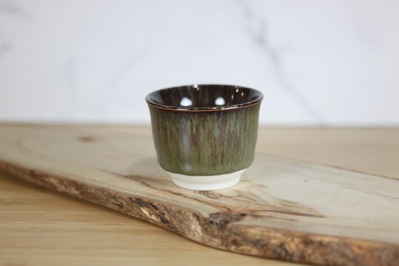 [Christmas Gift Box] 60ml Tianmu Glazed Japanese Handmade Small Tea Cup by Ye Zhenghao - ถ้วย - เครื่องลายคราม 