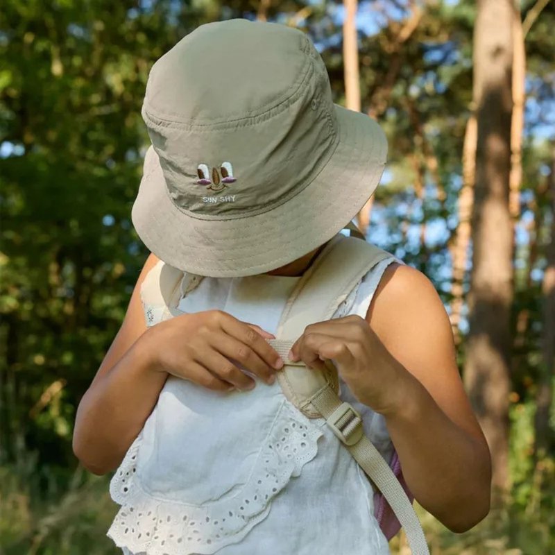 Mini Bucket Hats Children's Bucket Hat-Thomas Turtle Brown - หมวก - วัสดุกันนำ้ 