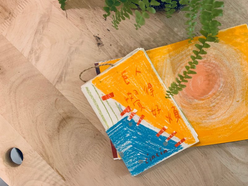 [Peach City Picture] 3/5 Handicraft Series Courses: Illustration Lesson - Face-like Painting Practice/Mini Picture Book Lesson - Illustration, Painting & Calligraphy - Paper 