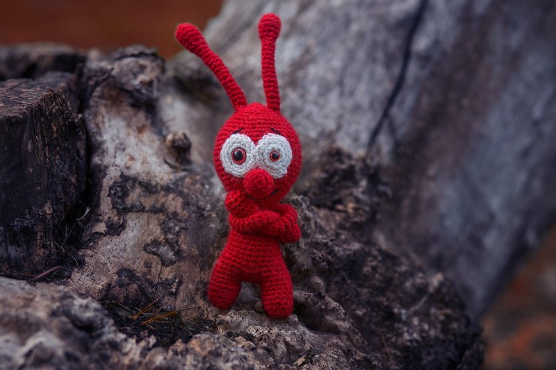 Crochet alien toy, Crochet alien Stuffed, toy knitted alien, Soft alien - Kids' Toys - Wool 