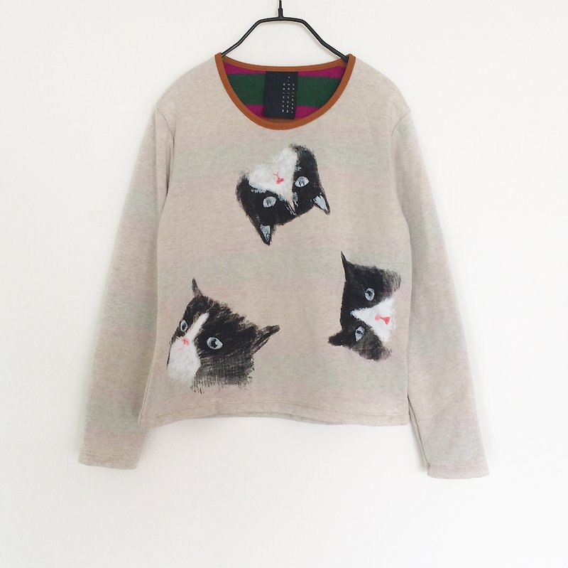 Cat Cat Cat // Sweater /// Light Brown - 毛衣/針織衫 - 棉．麻 多色