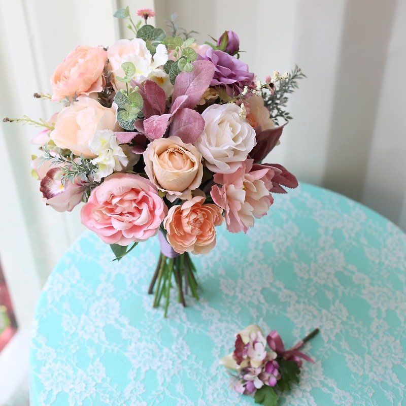 Ying Luo Manor*ES19*flower forest matrix powder / European bouquet / simulation bouquet / guest for the development / wedding gift - Dried Flowers & Bouquets - Plants & Flowers 