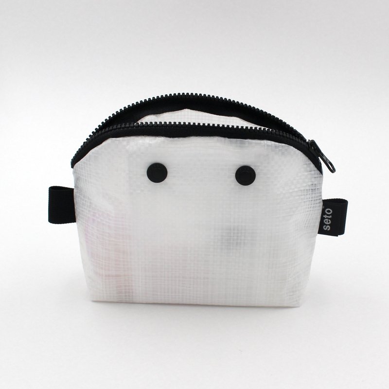 seto / creature bag / pencil case / cosmetic pouch / Case wide S / Clear - 化妝包/收納袋 - 其他人造纖維 透明