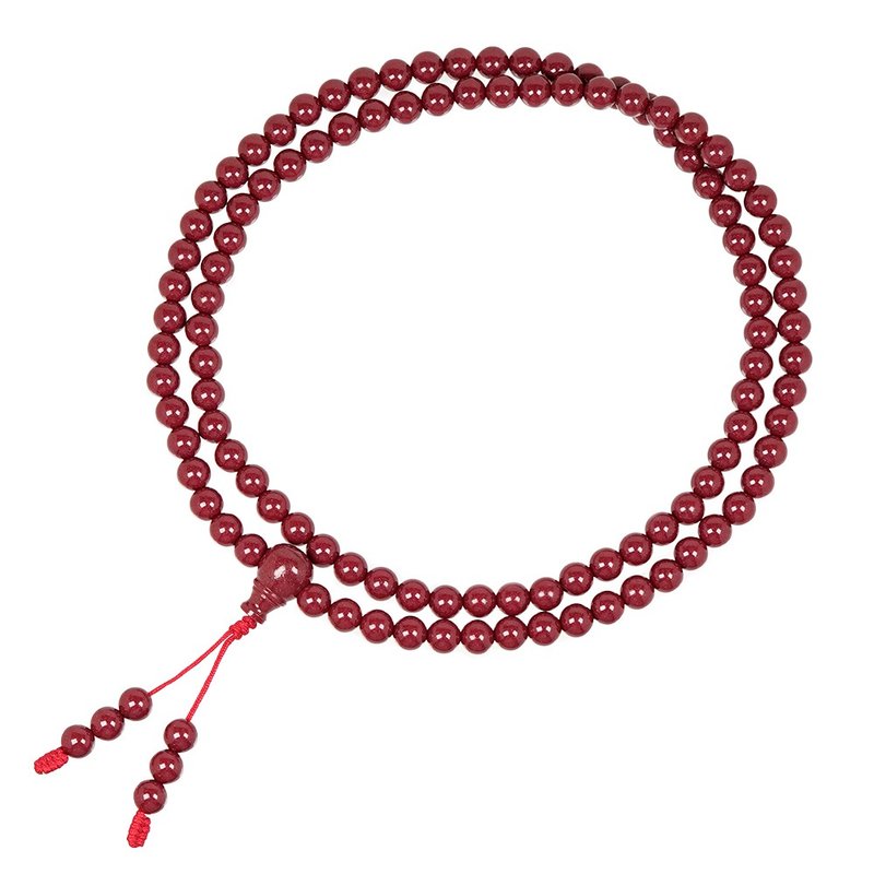 【正佳珠寶】紫金硃砂 6mm 避邪轉運珠 紫金硃砂手珠 - 手鍊/手環 - 半寶石 多色