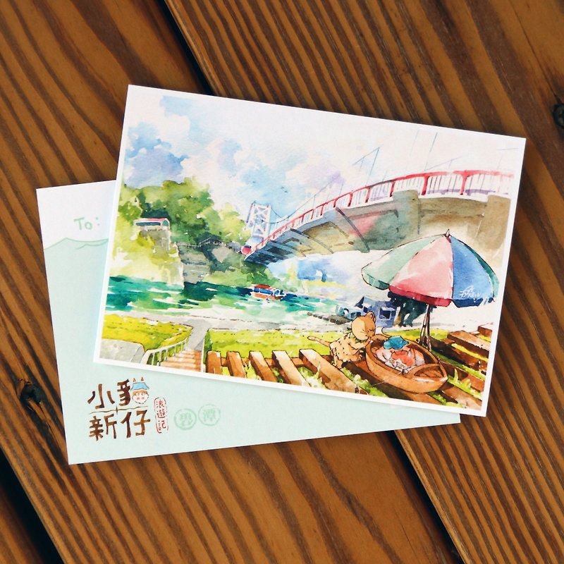 Cat Xin Zai Lang's Travels Series Postcards-Bitan - การ์ด/โปสการ์ด - กระดาษ หลากหลายสี