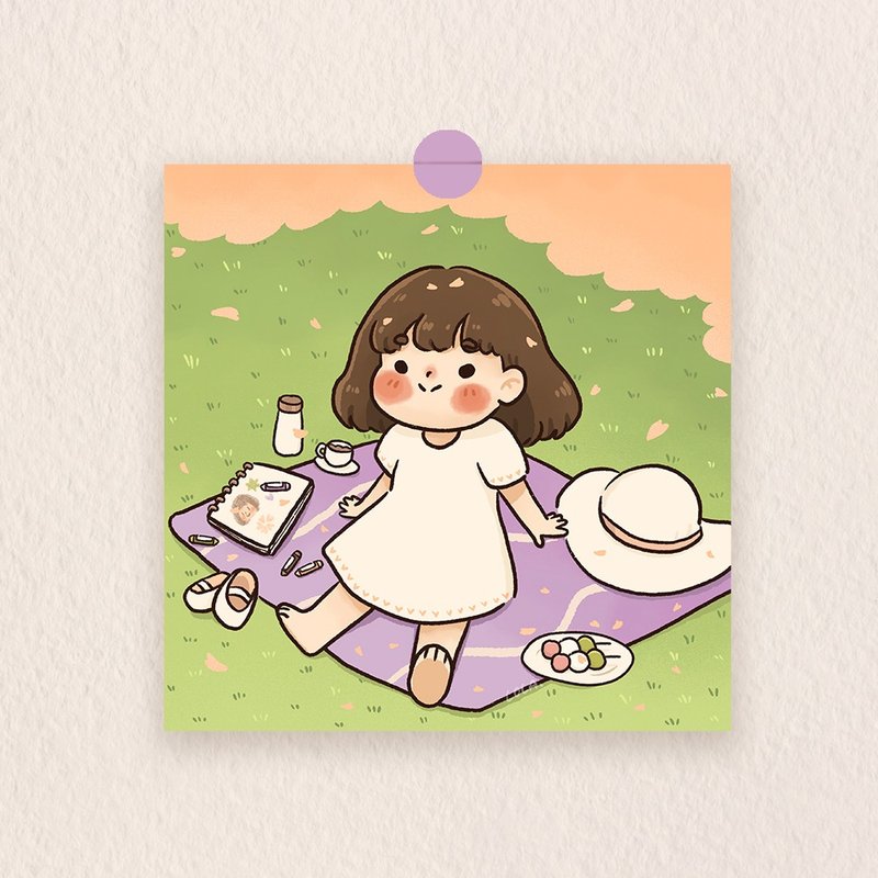 SAKURA — Art Print - 卡片/明信片 - 紙 