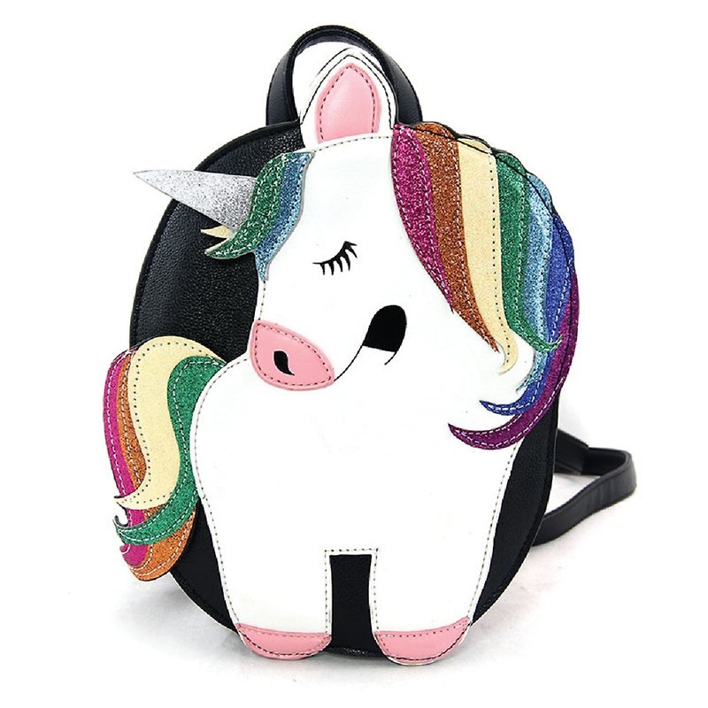 Sleepyville Critters - Glittery Unicorn Mini Backpack - กระเป๋าเป้สะพายหลัง - หนังเทียม หลากหลายสี