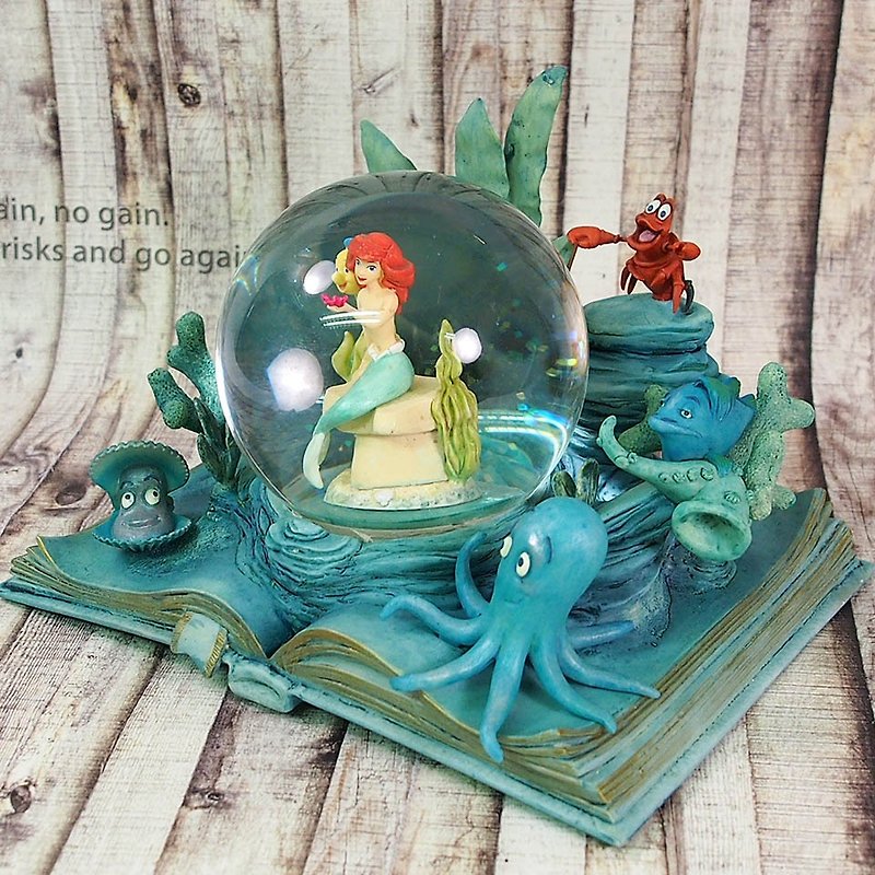 Disney水球亮粉美人魚擺飾 - 擺飾/家飾品 - 其他材質 綠色