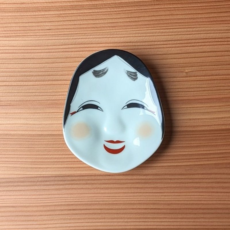 Nishikiofuku-san small plate - Small Plates & Saucers - Pottery 