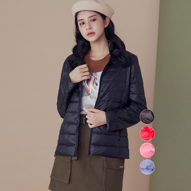 I'Care Puff Band Collar Light Down Jacket - 4 colors - Women's Casual & Functional Jackets - Other Materials Black