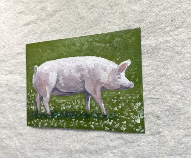 【原画】『ドルゴレ・ブガ』（猪　イノシシ　パステル画） 原画】『ドルゴレ・ブガ』（猪 イノシシ パステル画）