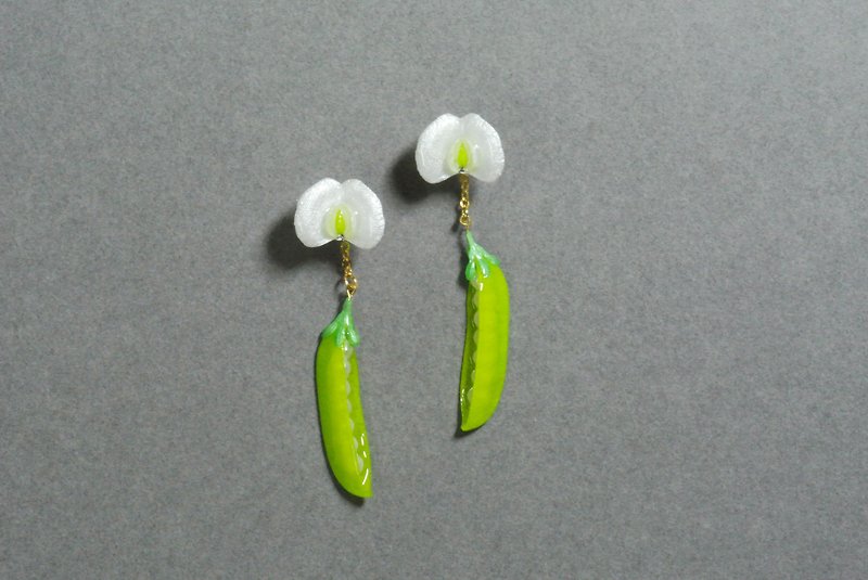 Pod and flower earrings - Earrings & Clip-ons - Paper Green