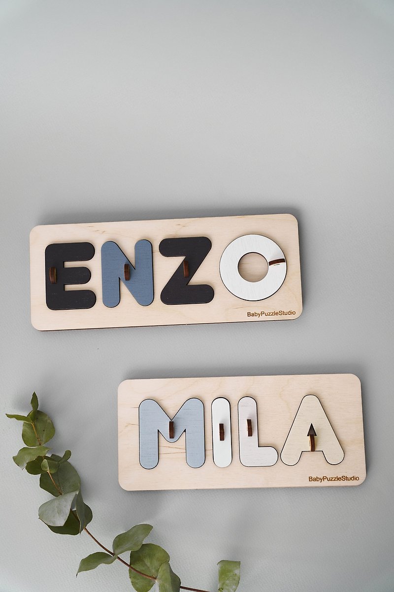 Customized Gift Puzzle with Pegs, Wooden Baby Toys, Newborn Gift idea, Signs - 寶寶/兒童玩具/玩偶 - 木頭 咖啡色