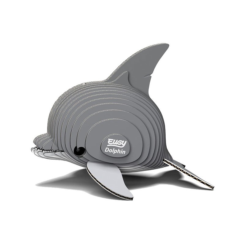 EUGY 3D Cardboard Puzzle - Dolphin Cute Animal Aquarium Whale DIY Toy Parent-Child - Puzzles - Paper 