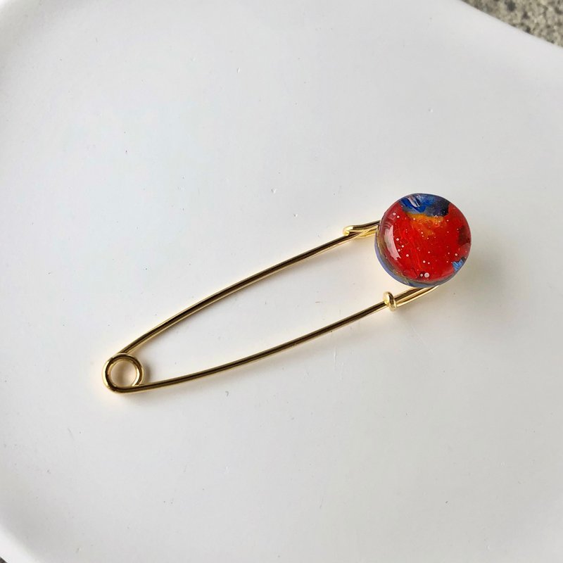 Resin Gemstone Brooch【Chun Shi】 - เข็มกลัด - เรซิน 