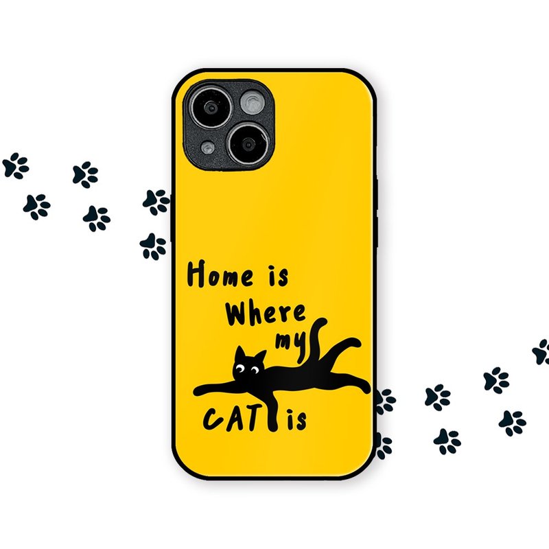 Home is Where my CAT is 黑貓日常系列 防摔手機殼 CSBR01 - 手機殼/手機套 - 矽膠 多色