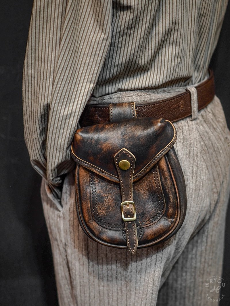 Leather Belt Pouch - Other - Genuine Leather Brown