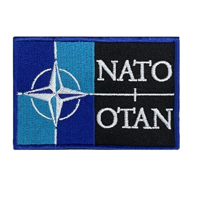 NATO 北大西洋公約 立體繡貼 裝飾貼 繡片貼 北約 燙布貼紙 - 徽章/別針 - 繡線 多色