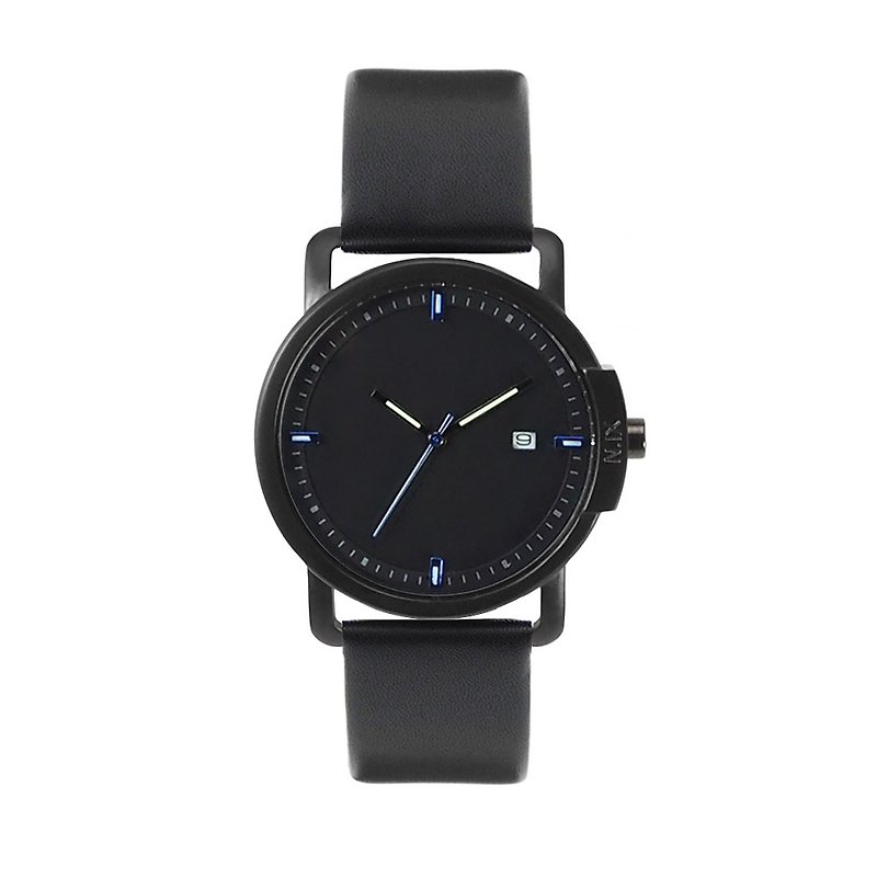 Minimal Watches : Ocean Project Vol.02 - Ocean01 - Women's Watches - Genuine Leather Black