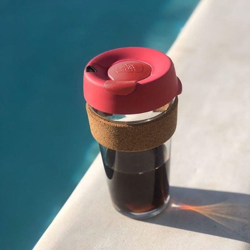 Australian KeepCup cork tumbler L - Passion - แก้วมัค/แก้วกาแฟ - แก้ว หลากหลายสี