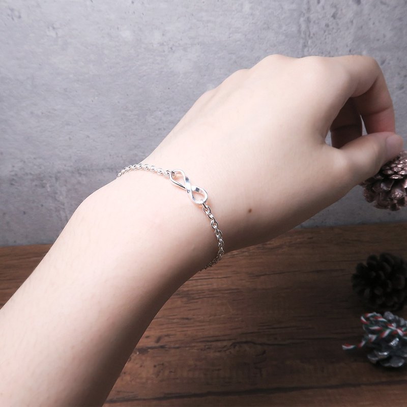 Fast shipping Mother’s Day gift ideas unlimited 925 sterling silver bracelet-fine chain style - สร้อยข้อมือ - เงินแท้ สีเงิน