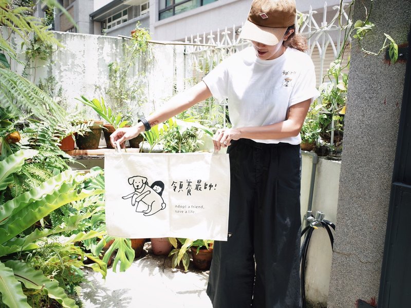 小犬工作室 領養最帥第二代布旗_狗狗款 - 其他 - 棉．麻 白色