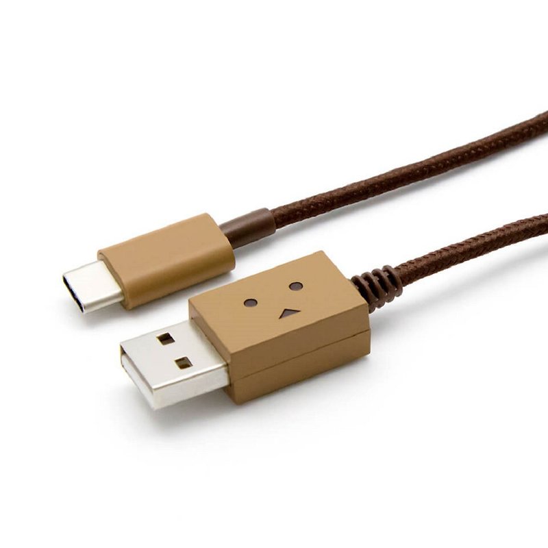 Cheero Carton Man USB Cable (USB Type-C) - 100cm - Chargers & Cables - Other Metals Khaki
