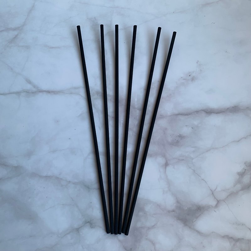 Fragrance Diffuser Bamboo Set of 6 Black 25cm - Fragrances - Other Man-Made Fibers 
