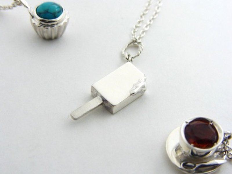 Ice lolly pendant - Necklaces - Other Metals Silver