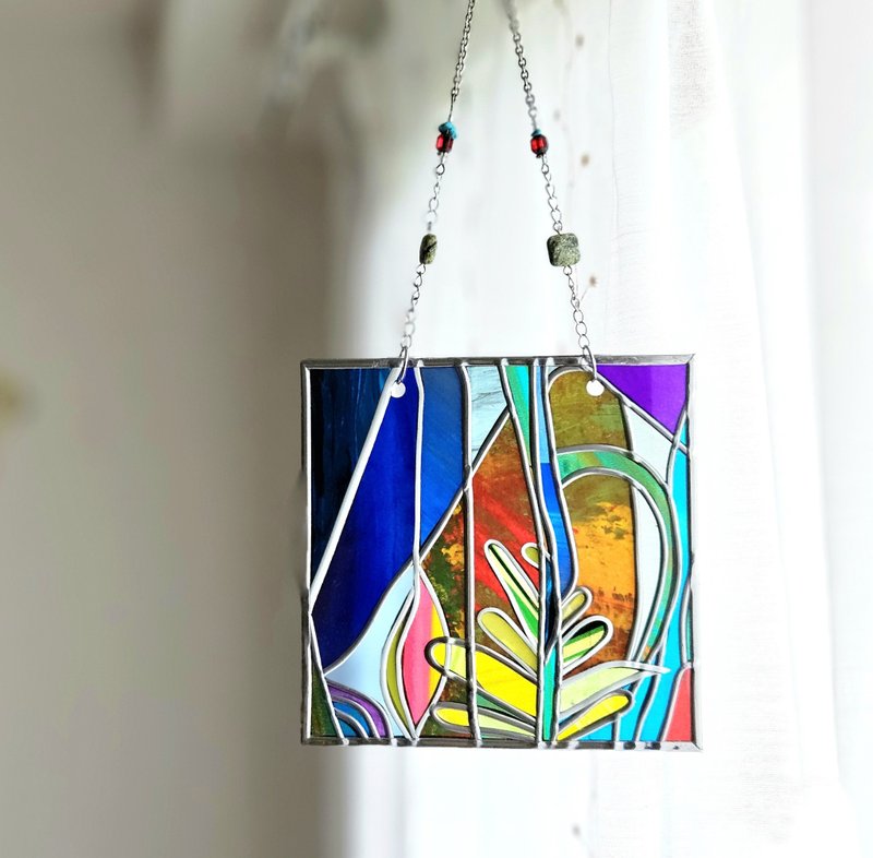 新作　One Earth Harmony -ひかりの根音　オーナメントスクエア - 壁貼/牆壁裝飾 - 琉璃 多色