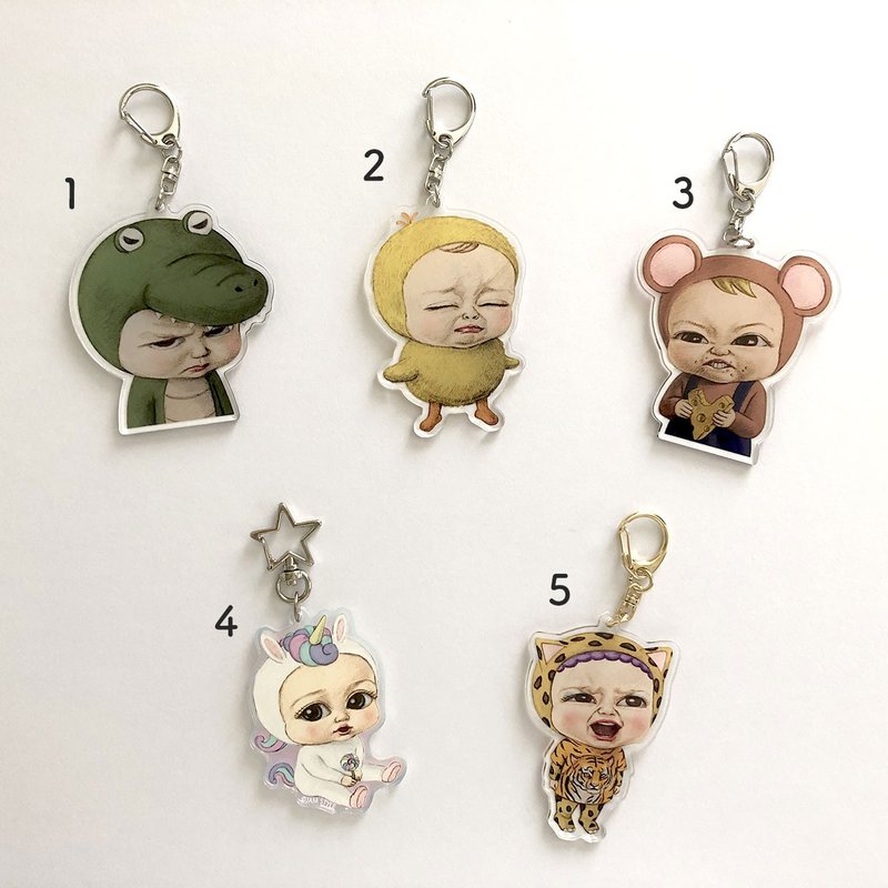 Key ring / We are all alive series - ที่ห้อยกุญแจ - อะคริลิค สีใส