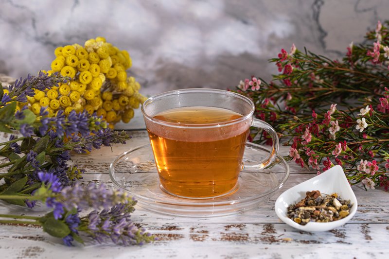 【隨身包買1送1優惠中】源時粹德國花草茶-晚安美夢薰衣草草本茶 - 茶葉/茶包/水果茶 - 其他金屬 藍色