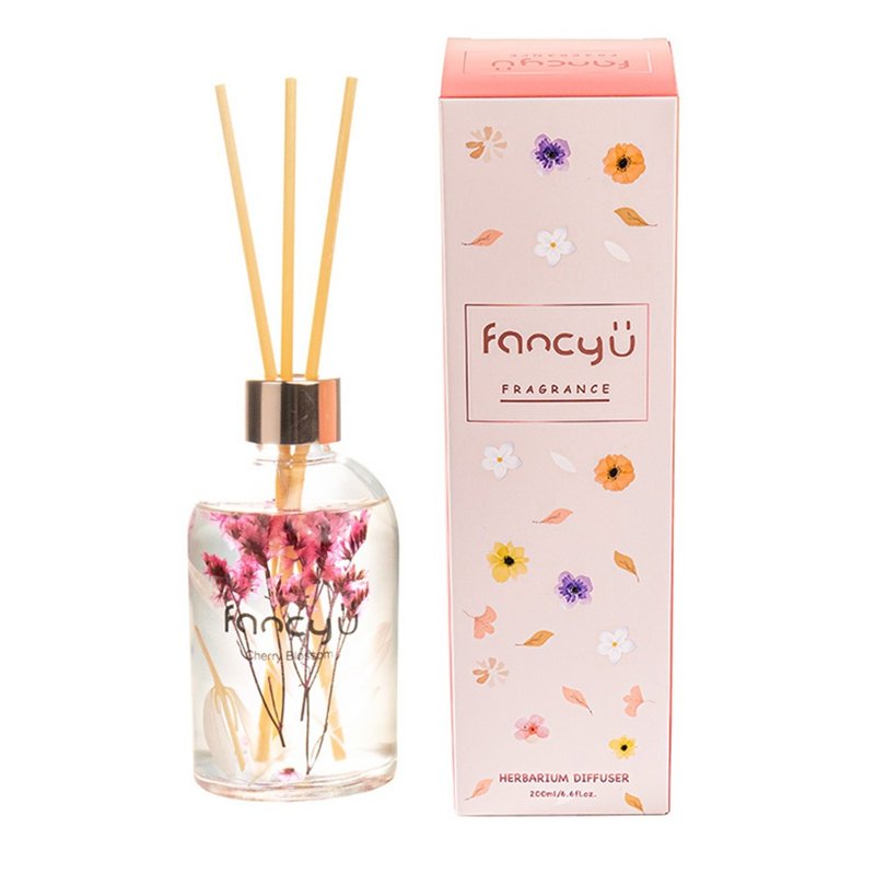 FANCY U浮游花限定款擴香瓶-春櫻綻放 Cherry Blossom 200ml - 香氛/精油/擴香 - 精油 粉紅色